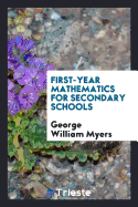 First-Year Mathematics for Secondary Schools