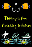 Fishing is fun, Catching is better: A very beutiful colouring book for fishing interested man, woman & children