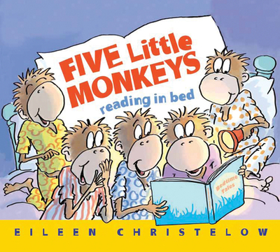 Five Little Monkeys Reading in Bed Board Book - 