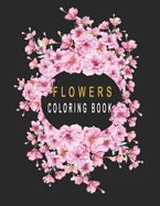 flower coloring book: Color with Grayscale Coloring Book for Adults Relaxation