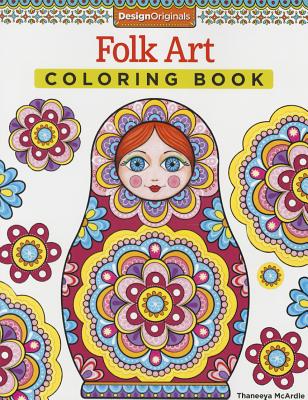 Folk Art Coloring Book - McArdle, Thaneeya