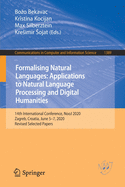Formalising Natural Languages: Applications to Natural Language Processing and Digital Humanities: 14th International Conference, Nooj 2020, Zagreb, Croatia, June 5-7, 2020, Revised Selected Papers