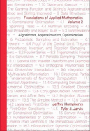 Foundations of Applied Mathematics, Volume 2: Algorithms, Approximation, Optimization