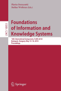 Foundations of Information and Knowledge Systems: 10th International Symposium, Foiks 2018, Budapest, Hungary, May 14-18, 2018, Proceedings