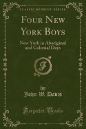 Four New York Boys: New York in Aboriginal and Colonial Days (Classic Reprint)
