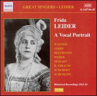 Frida Leider: A Vocal Portrait - Elfriede Marherr (soprano); Frida Leider (soprano); Lauritz Melchior (tenor); Michael Raucheisen (piano)