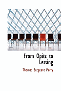 From Opitz to Lessing