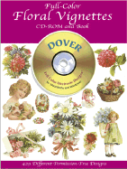 Full-Color Floral Vignettes CD-ROM and Book