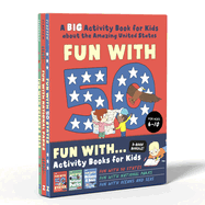 Fun Activity Books for Kids Box Set: 3 Activity Books to Learn about 50 Us States, National Parks, and Oceans and Seas (Perfect Gift for Kids Ages 6-10)