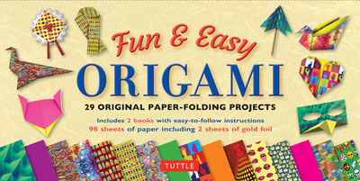 Fun & Easy Origami Kit: 30 Original Paper-Folding Projects: Includes Origami Kit with 2 Instruction Books & 98 High-Quality Origami Papers - Temko, Florence