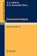 Functional Analysis: Proceedings of the Seminar at the University of Texas at Austin, 1986-87