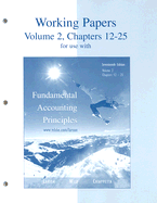 Fundamental Accounting Principles: Working Papers