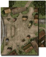 GameMastery Flip-Mat: Town Square