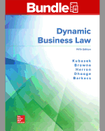 Gen Combo Looseleaf Dynamic Business Law with Connect Access Card