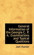 General Information of the Georgia C. P. A. Examinations and Typical Questions