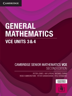 General Mathematics VCE Units 3&4 - Jones, Peter, and Lipson, Kay, and Evans, Michael