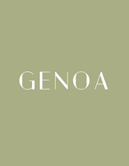 Genoa: A Decorative Book   Perfect for Stacking on Coffee Tables & Bookshelves   Customized Interior Design & Home Decor