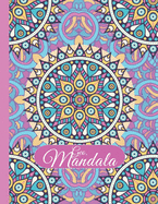 Geo-Mandala: 50+ Unique Geometric and mandala pattern large print adult coloring book for relaxation and stress relief: An Adult Coloring Book with Fun, Easy, and Relaxing Coloring Pages