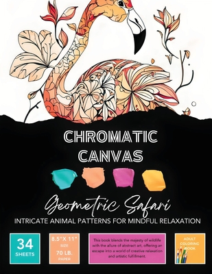 Geometric Safari Coloring Book: Intricate Animal Patterns for Mindful Relaxation - 
