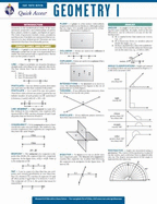 Geometry 1-Rea's Quick Access Reference Chart