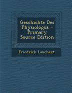 Geschichte Des Physiologus