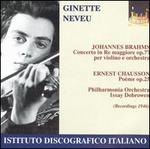 Ginette Neveu Plays Brahms and Chausson