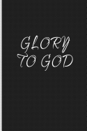 Glory to God: Blank Line Journal