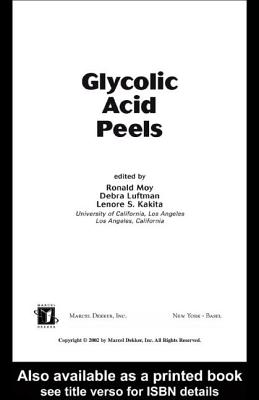 Glycolic Acid Peels - Moy, Ronald