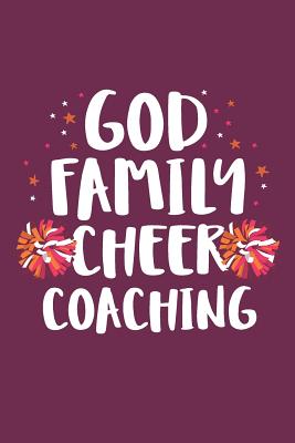 God Family Cheer Coaching: Cheer Coach Notebook - Blank Lined Journal - CC Cheer Squad Novelty Gifts Co