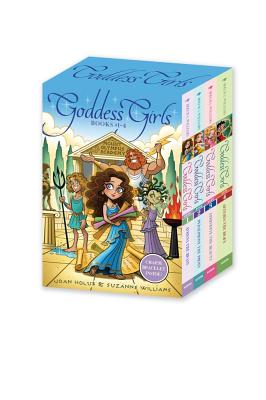 Goddess Girls Books #1-4 (Charm Bracelet Inside!): Athena the Brain; Persephone the Phony; Aphrodite the Beauty; Artemis the Brave - Holub, Joan, and Williams, Suzanne