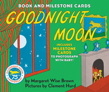 Goodnight Moon Board Book with Milestone Cards