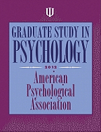 Graduate Study in Psychology - American Psychological Association