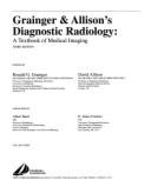 Grainger & Allison's diagnostic radiology : a textbook of medical imaging - Allison, David J., and Grainger, Ronald G.