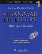 Grammar Dimensions 1, Platinum Edition: Form, Meaning, and Use