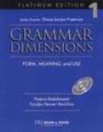 Grammar Dimensions 1, Platinum Edition Workbook - Benz, Cheryl