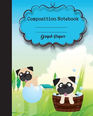 Graph Composition Notebook 8" x 10",120 Pages, Dog Cover Potter style seamless pattern: Composition Notebook for College School/Teacher/Office/Student - Publisher, Mind