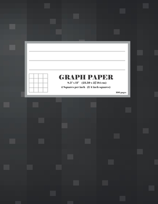 Graph Paper 4 Squares Per Inch: 1/4 Inch Squares Quad Ruled Graphing Composition Notebook - Palerma, Hannah
