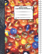 Graph Paper Composition Notebook: 110 Pages - Quad Ruled 4x4 - 8.5" x 11" Marbles Large Notebook with Grid Paper - Math Notebook For Students