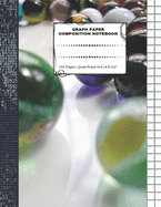 Graph Paper Composition Notebook: 110 Pages - Quad Ruled 4x4 - 8.5" x 11" Marbles Large Notebook with Grid Paper - Math Notebook For Students