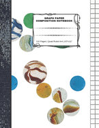 Graph Paper Composition Notebook: 110 Pages - Quad Ruled 4x4 - 8.5" x 11" Marbles Large Notebook with Grid Paper - Math Notebook For Students