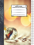 Graph Paper Composition Notebook: 110 Pages - Quad Ruled 4x4 - 8.5" x 11" Marbles Large Notebook with Grid Paper - Math Notebook For Students