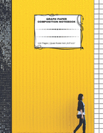 Graph Paper Composition Notebook: 110 Pages - Quad Ruled 4x4 - 8.5" x 11" Yellow Large Notebook with Grid Paper - Math Notebook For Students