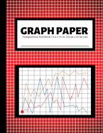 Graph Paper Composition Notebook: 200 Pages - 4x4 Quad Ruled Graphing Grid Paper - Math and Science Notebooks - Red