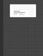 Graph Paper Composition Notebook: Eclipse Grey, Grid Paper Notebook, Quad Ruled, 4 Square Per Inch (4x4), 100 Sheets, 200 pages (Large, 8.5 x 11)
