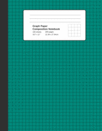 Graph Paper Composition Notebook: Teal, Grid Paper Notebook, Quad Ruled, 4 Square Per Inch (4x4), 100 Sheets, 200 pages (Large, 8.5 x 11)