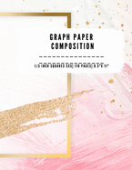Graph Paper Composition: QUAD RULED 5x5, 0.20 inch size, 1/5 inch Grid paper notebook 110 PAGES Large 8.5 X 11 Large size graph paper composition perfect for either Mathematics( Math), Science, Graph, Writing pad taking notes, drawing, sketching ideas...