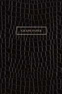 Graph Paper: Executive Style Composition Notebook - Black Alligator Skin Leather Style, Softcover - 6 x 9 - 100 pages (Office Essentials)
