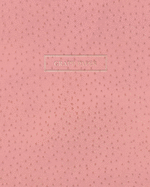 Graph Paper: Executive Style Composition Notebook - Pink Ostrich Skin Leather Style, Softcover 6 x 9 - 100 pages (Office Essentials)