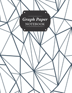 Graph Paper Notebook: Abstract Triangles Grid Paper Quad Ruled 5 Squares Per Inch Large Graphing Paper For Math Science 8.5 By 11