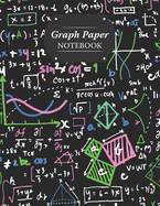 Graph Paper Notebook: Colorful Math Design Grid Paper Quad Ruled 5 Squares Per Inch Large Graphing Paper For Math Science 8.5" By 11"